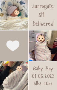 Babytree Surrogacy announces the safe delivery of a baby boy by surrogate SM on 01.06.2025, weighing 6lbs 10oz. babytree