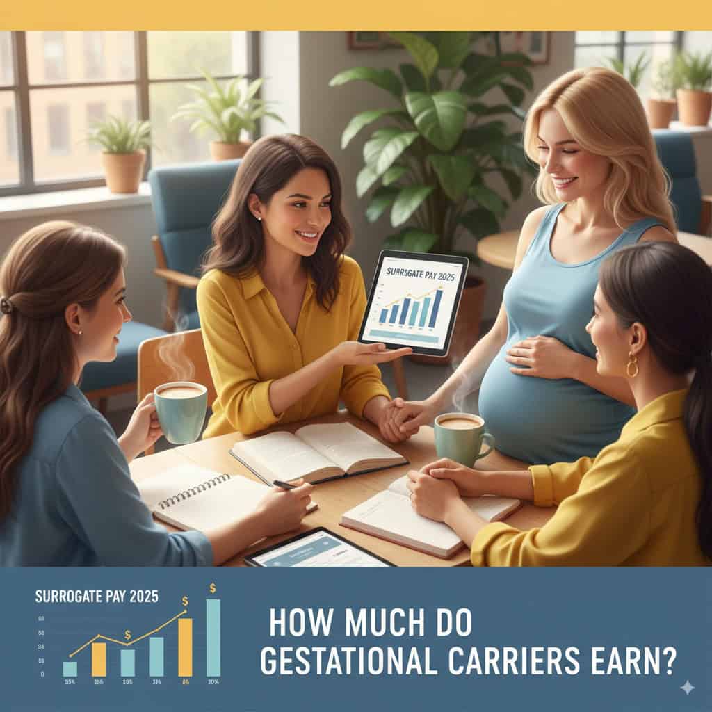 Babytree Surrogacy group discusses 2025 pay for carriers, showing expected earnings and how much gestational carriers make.